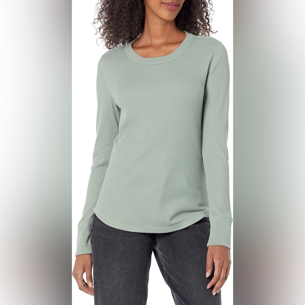 GAP Women's Long Sleeve Top - Light Sage